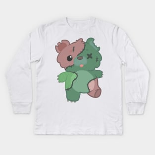 Zombie teddy bear Kids Long Sleeve T-Shirt